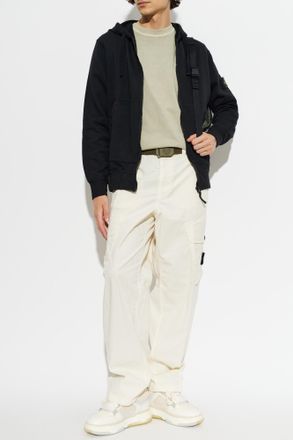 Stone Island Hoodie, Mens, Black