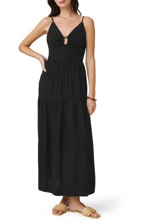 Splendid Darcy Sleeveless Tiered Maxi Dress in Black at Nordstrom, Size X-Small