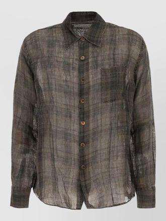Our Legacy embroidered linen shirt