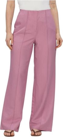Y.A.S Yastumla HMW Pant - Dames - Wijde Broeken - Roze - M - Polyester - Broeken