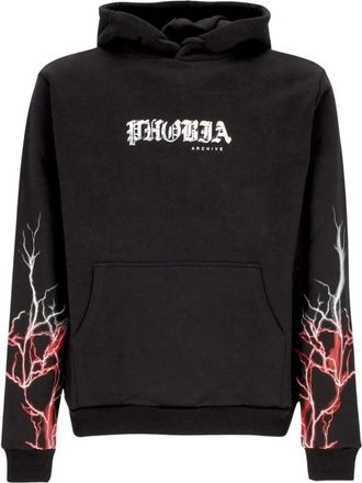 Phobia Archive Lightning Hoodie - Heren - Hoodies - Zwart - S - Katoen - Hoodies & sweatvesten