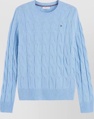 Tommy Hilfiger wool cable-knit crew-neck sweatshirt