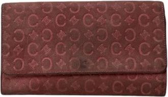 Celine Pre-owned Suede Portemonnee - Dames - Vintage Accessoires - Roze - ONE Size - Leer - Vintage