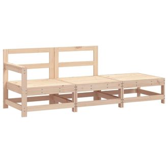 vidaXL Juego De Muebles De Jard&iacute;n 3 Piezas Madera Maciza De Pino Vidaxl