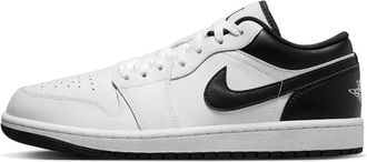 Nike Air Jordan 1 Low Mens Trainers 553558 (White/Black 132) UK 10 (EU 45)