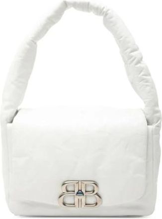 Balenciaga Pre-owned Shoulder Bags, female, White, Size: ONE SIZE Pre-owned Leather Shoulder Bag