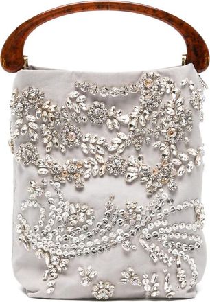 Dries Van Noten Crystal-embellished Tortoiseshell-effect Tote Bag