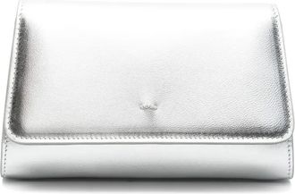 Giuseppe Zanotti Cleopatra clutch bag - women - Fabric/Calf Leather - OS - Silver