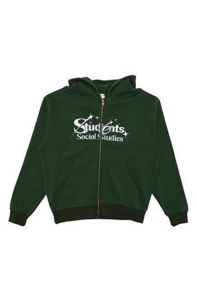 Students Rising Stars Cotton Zip-Up Hoodie in Hunter at Nordstrom Rack, Size Medium