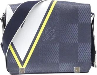 Louis Vuitton Pre-owned Cross Body Bags, male, Blue, Size: ONE SIZE Pre-owned Shoulder Bag