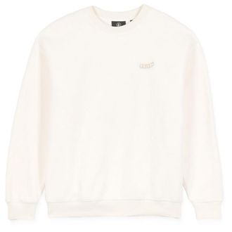 Volcom Too Kool Lse Crew Fleecepullover f&uuml;r Herren | wei&szlig;