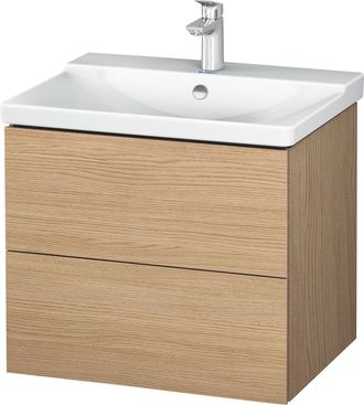 Duravit Duravit L-cube Mueble De Pared 620mm De Ancho, Profundidad 481, 2 Cajones, Se Ajusta A La Altura De P3 Comfort. Art&iacute;culo 233265, Color: Decoraci&oacute;n Rob