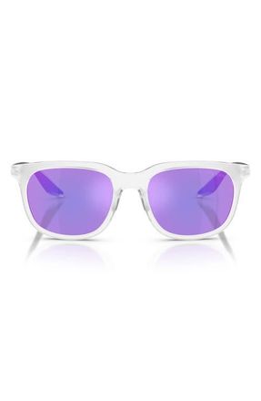 Prada 54mm Pillow Sunglasses in Matte /Dark Grey/Violet at Nordstrom