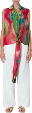 Roberto Collina Morbida camicia fantasia tinta a mano - - Tops - Donna - Multicolore - S