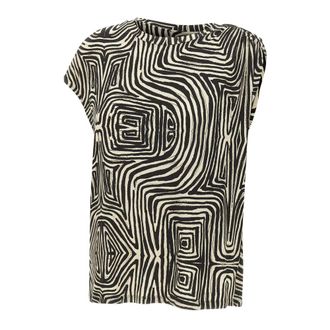 Elena Miro T-Shirts, female, Multicolor, Size: XL Sleeveless Crew Neck T-shirt