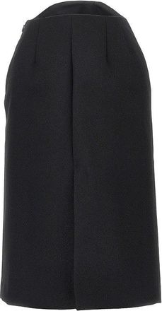Jil Sander Sabl&eacute; wool midi skirt Woman 42