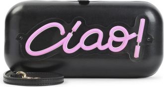 Moschino Black Hello Clutch