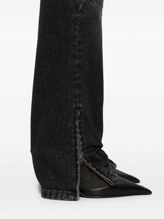 Jean Paul Gaultier Padded Panels Denim Jeans - Black