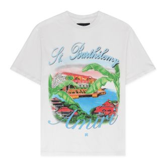 Amiri White Eden Rock Airbrush T-Shirt