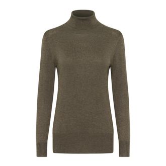 Kaffe Astrid Roll Neck Strik 500023 - - Knitwear - Donna - Verde - S