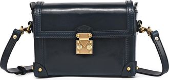 OLD TREND Azalea Genuine Leather Vintage Case Crossbody in Navy at Nordstrom