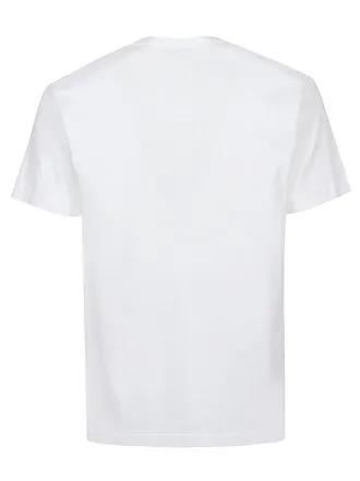 Comme Des Gar&ccedil;ons Logo-Heart Print T-Shirt - White