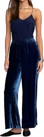 Johnny Was Nikkola Velvet Wide Leg Pant In Bellwether