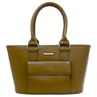 Burberry Pre-owned Tote Bags, female, Brown, Size: ONE SIZE Pre-owned Tote