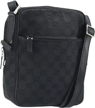 Gucci Pre-owned GG Canvas Schoudertas - Dames - Vintage Schoudertas - Zwart - ONE Size - Vintage