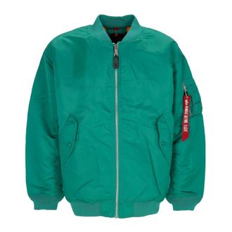 Alpha Industries Kern Jungle Green Bomberjack Dame - Dames - Bomber jackets - Groen - M/L - Jassen