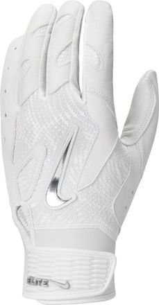 Nike Alpha Elite 2.0 Baseball Batting Gloves in White | N1013006-125