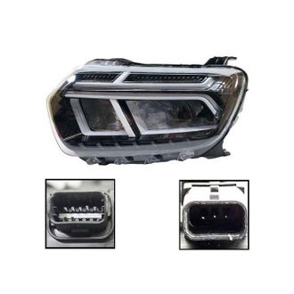 OEM Faro Izquierdo Dacia Duster 2021-2024, Con Motor, Marco Blanco 260602465r, Led (luz De Cruce + Posici&oacute;n + Drl + Intermitente)