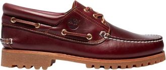 Timberland Authentieke 3-Eye Lug Handsewn Boot Shoe - Heren - Bootschoenen - Rood - 44 1/2 EU - Leer - Schoenen