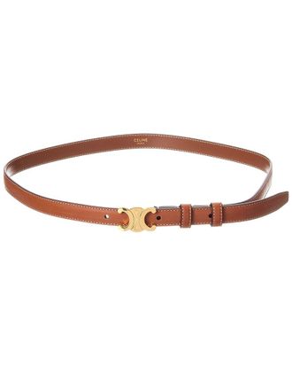 Celine Celine Triomphe Small Leather Belt