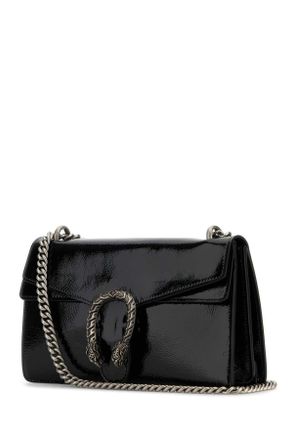 Gucci Womens Black Leather Small Dionysus Shoulder Bag Nero Borse A Tracolla
