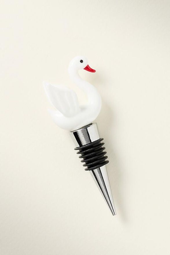 Swan Pond Life Bottle Stopper
