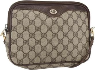 Gucci Pre-owned Cross Body Bags, female, Beige, Size: ONE SIZE Pre-owned Plastic Cross Body Bag