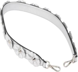 Fendi Pre-owned Schouderband - Dames - Vintage Accessoires - Grijs - ONE Size - Leer - Vintage