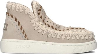 Mou Eskimo Sneaker Beige Su&egrave;de Low-Top - Dames - Winterlaarzen - Beige - 39 EU - Su&egrave;de - Schoenen