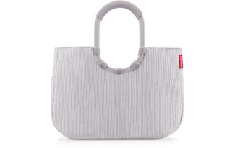 Reisenthel Einkaufskorb REISENTHEL Loopshopper L, Damen, cord grau, Polyester, Einkaufsk&ouml;rbe Einkaufskorb