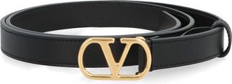 Valentino Garavani Vlogo Signature Leather Belt