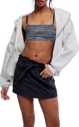 Free People Final Call Full Zip Hoodie in White Heather Grey at Nordstrom, Size Medium