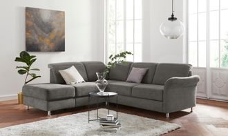 Sit&more Ecksofa »Darwin L-Form« inklusive Federkern, wahlweise mit Kopfteilverstellung, Bettfunktion