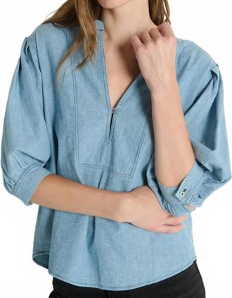 Nation Ltd Emmett Top In Chambray