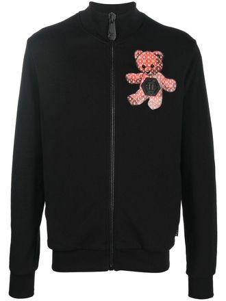 Philipp Plein Sweater met rits - Zwart