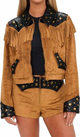 Show me your Mumu Wilson Faux Leather Jacket In Sepia