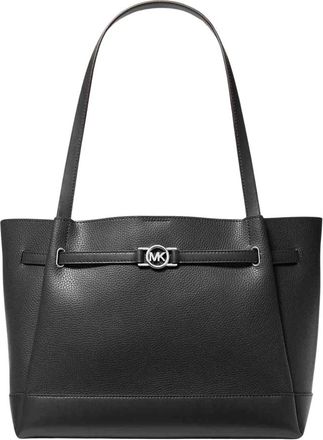 Michael Kors Pebbled Leather Tote - Dames - Shoppers - Zwart - ONE Size - Katoen - Tassen