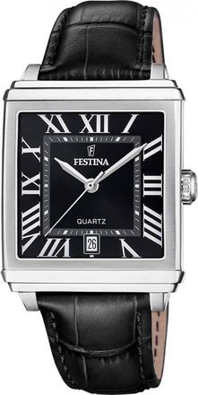 Festina F20681-3 Mens On The Square Watch - Silver - One Size