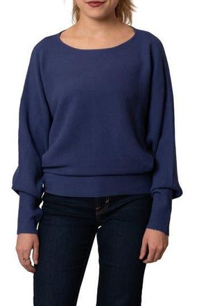 Cyrus Yummy Dolman Waffle Knit Sweater in Oxford Blue at Nordstrom Rack, Size X-Small