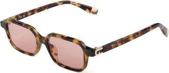 Furla Sfu 971 Zonnebril - Dames - Zonnebrillen - Bruin - 50 MM - Polyester - Accessoires